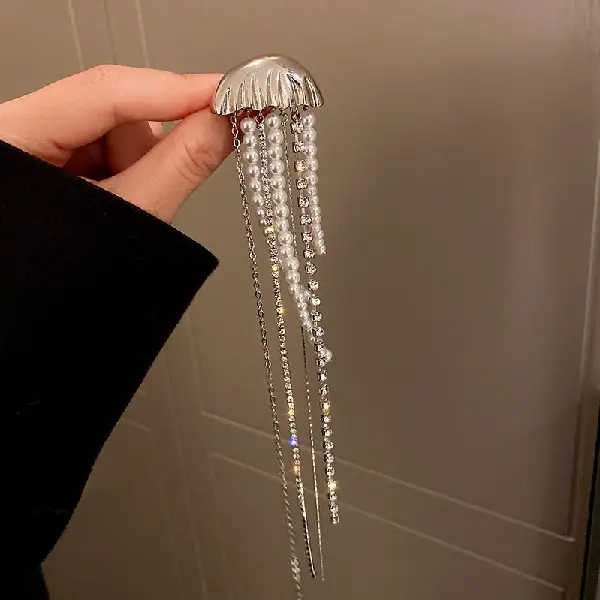 31# brooch-tassel jellyfish,tkmbeautysupply.com