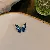 Wholesale Pearl Flower Brooches for Retailers Seeking Quality - Blue-Small Butterfly Diamond Butterfly Brooch