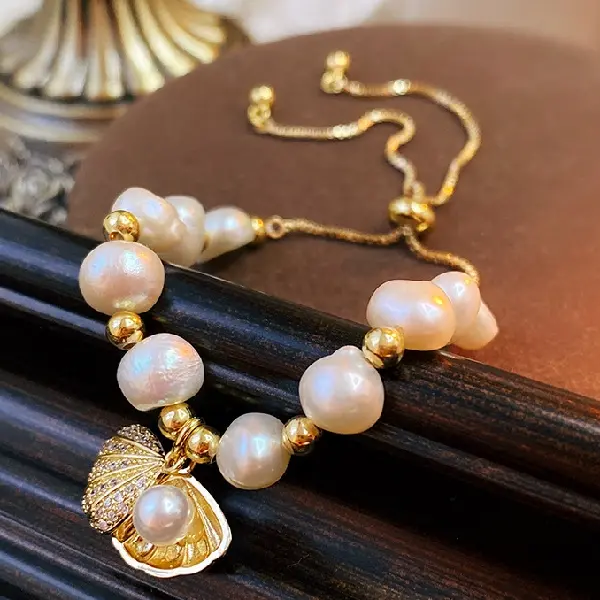 Bracelet-freshwater pearls,tkmbeautysupply.com