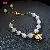 Wholesale Freshwater Pearl Shell Bracelets for Trendy Retailers - Real gold electroplated opal shell bracelet