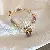 Wholesale Freshwater Pearl Shell Bracelets for Trendy Retailers - 2# Bracelet-Golden Lucky Cat Freshwater Pearl.
