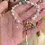 Wholesale Freshwater Pearl Shell Bracelets for Trendy Retailers - Real gold electroplated pearl and jade bracelet