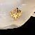 Enamel Temperament Ring Wholesale | Quality Adjustable Gem - 35#14k real gold electroplated flower open ring