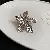 Enamel Temperament Ring Wholesale | Quality Adjustable Gem - 9# Silver Flower-Open Ring