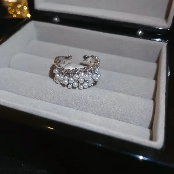 2# open ring-silver-white,tkmbeautysupply.com