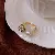 Enamel Temperament Ring Wholesale | Quality Adjustable Gem - 24# diamond round pearl open ring