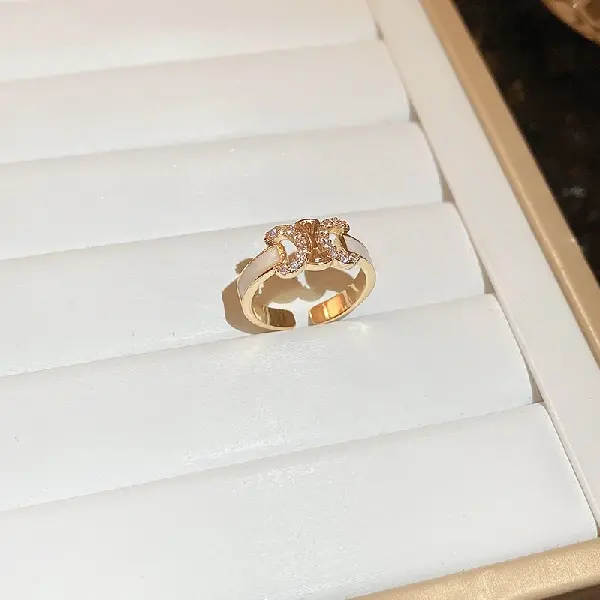 37# real gold electroplated open ring,tkmbeautysupply.com