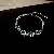 Wholesale Gold Electroplated Diamond Oval Butterfly Bracelet Supply - 13-Four Square Zirconia Openwork Bracelet
