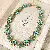 Medieval Vintage Wholesale Necklace for Retailers Boost Sales - Necklace-gold-green