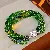 Wholesale Korean Diamond Wrapped Crystal Bracelet for Retailers - Bracelet-green