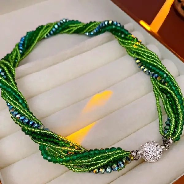 Necklace-green,tkmbeautysupply.com