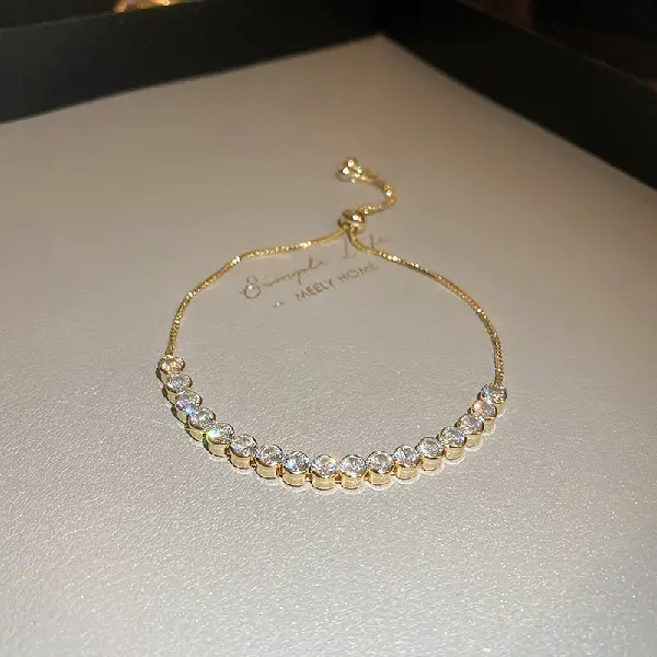 Bracelet - gold (real gold plating),tkmbeautysupply.com