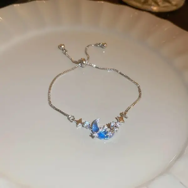 Bracelet-Silver Blue Moon,tkmbeautysupply.com