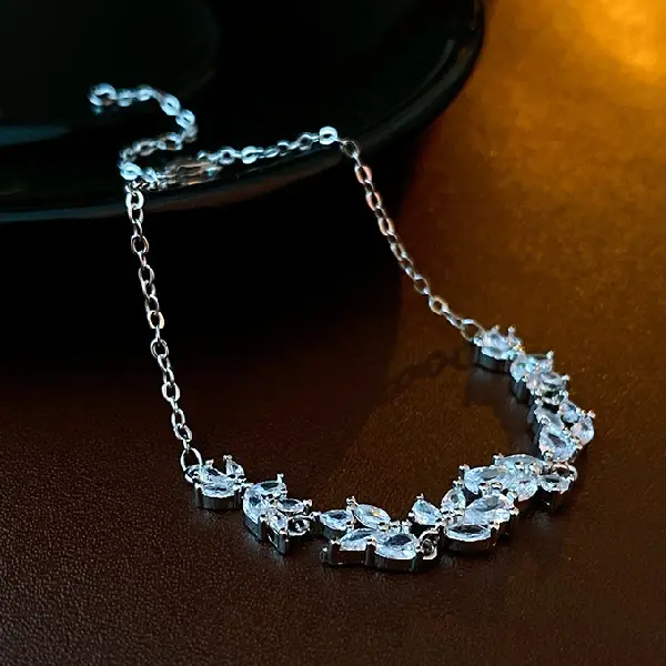 Zircon wheat ear bracelet,tkmbeautysupply.com