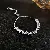 Diamond Wavy Geometric Bracelet Wholesale Supply Quality Assured - Silver Zircon Oval Pull-Out Bracelet