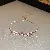Diamond Wavy Geometric Bracelet Wholesale Supply Quality Assured - Real gold electroplated rose gold square zircon bracelet