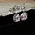 Medieval Vintage Diamond-encrusted Drop Earrings Necklace Light Luxury Niche Clavicle - 7# earrings-diamond crystal rhinestone square bow