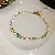 Medieval Vintage Diamond-encrusted Drop Earrings Necklace Light Luxury Niche Clavicle - 17# necklace - zircon square oval