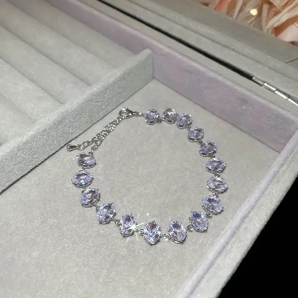 20# Bracelet-Zircon Oval,tkmbeautysupply.com