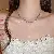 Medieval Vintage Diamond-encrusted Drop Earrings Necklace Light Luxury Niche Clavicle - 21# Necklace-Zircon Oval