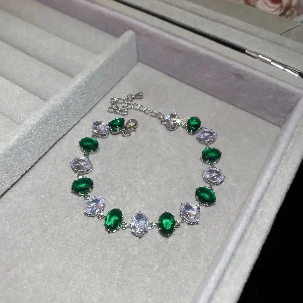 22# Bracelet-Zircon Oval,tkmbeautysupply.com