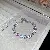 Medieval Vintage Diamond-encrusted Drop Earrings Necklace Light Luxury Niche Clavicle - 24# Bracelet-Zircon Oval