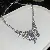 Medieval Vintage Diamond-encrusted Drop Earrings Necklace Light Luxury Niche Clavicle - 29# necklace - zircon square tassel