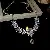 Medieval Vintage Diamond-encrusted Drop Earrings Necklace Light Luxury Niche Clavicle - 35# Necklace-Zircon Wheat Ear Flower Water Drop
