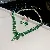 Medieval Vintage Diamond-encrusted Drop Earrings Necklace Light Luxury Niche Clavicle - 59# necklace earrings-zircon wheat ear tassel-gold-green (set of two)