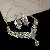 Medieval Vintage Diamond-encrusted Drop Earrings Necklace Light Luxury Niche Clavicle - 60# Necklace Studs-Diamond Drops-Gold-White (Set of Two)