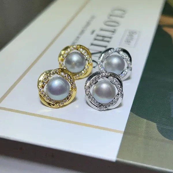 4035 Gray Pearl (8MM)-Silver,tkmbeautysupply.com