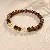 Artificial Crystal Tiger Eye Garnet Bracelet, Chinese, Versatile Light Luxury, - 6# Tiger Eye Stone Citrine Beaded Bracelet (Exquisite Gift Box)