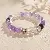 Artificial Crystal Tiger Eye Garnet Bracelet, Chinese, Versatile Light Luxury, - 12# natural stone amethyst bracelet (exquisite gift box)