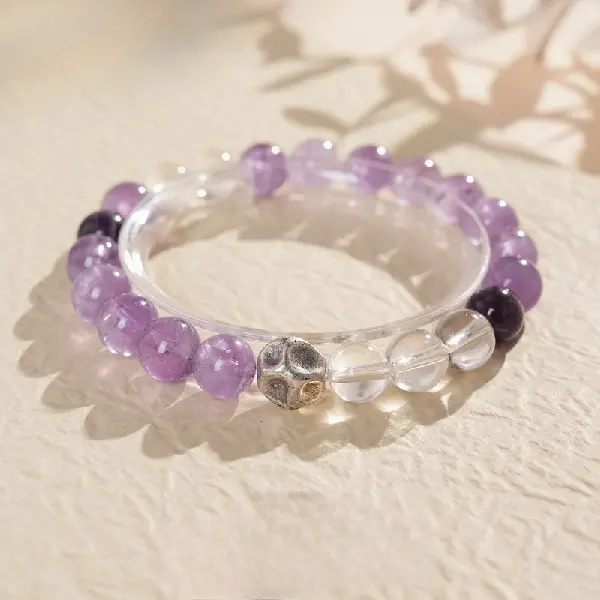 12# natural stone amethyst bracelet (exquisite gift box),tkmbeautysupply.com