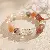 Artificial Crystal Tiger Eye Garnet Bracelet, Chinese, Versatile Light Luxury, - 14# natural stone red glue flower color hair crystal bracelet (exquisite gift box)