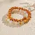 Artificial Crystal Tiger Eye Garnet Bracelet, Chinese, Versatile Light Luxury, - 17# Natural Yellow Pagoda Crystal Bodhi Double Circle Bracelet (Exquisite Gift Box)