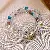 Artificial Crystal Tiger Eye Garnet Bracelet, Chinese, Versatile Light Luxury, - Natural white crystal strawberry crystal zircon gourd beaded double layer bracelet