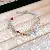 Artificial Crystal Tiger Eye Garnet Bracelet, Chinese, Versatile Light Luxury, - 3# bracelet-silver-blue-red