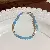 Artificial Crystal Tiger Eye Garnet Bracelet, Chinese, Versatile Light Luxury, - 4# Bracelet-Silver-Blue