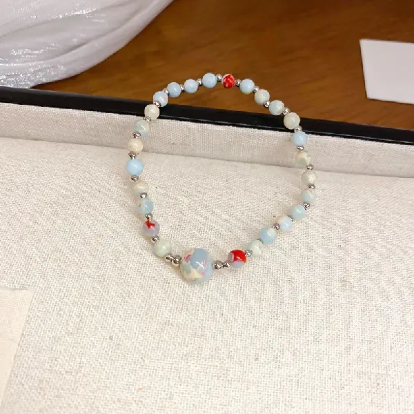 5# Bracelet-Blue-Red,tkmbeautysupply.com