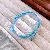 Artificial Crystal Tiger Eye Garnet Bracelet, Chinese, Versatile Light Luxury, - 8# Bracelet-Blue