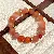 Artificial Crystal Tiger Eye Garnet Bracelet, Chinese, Versatile Light Luxury, - 10# bracelet-gold-red