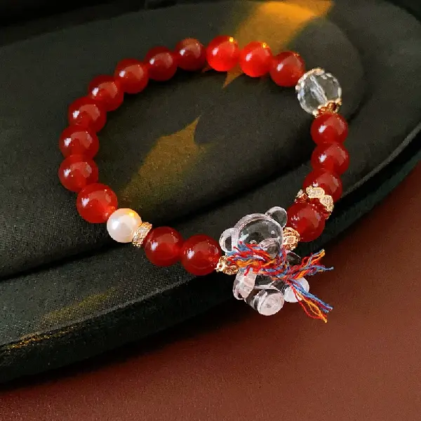 11# bracelet-gold-red,tkmbeautysupply.com